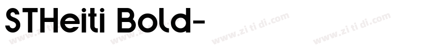 STHeiti Bold字体转换